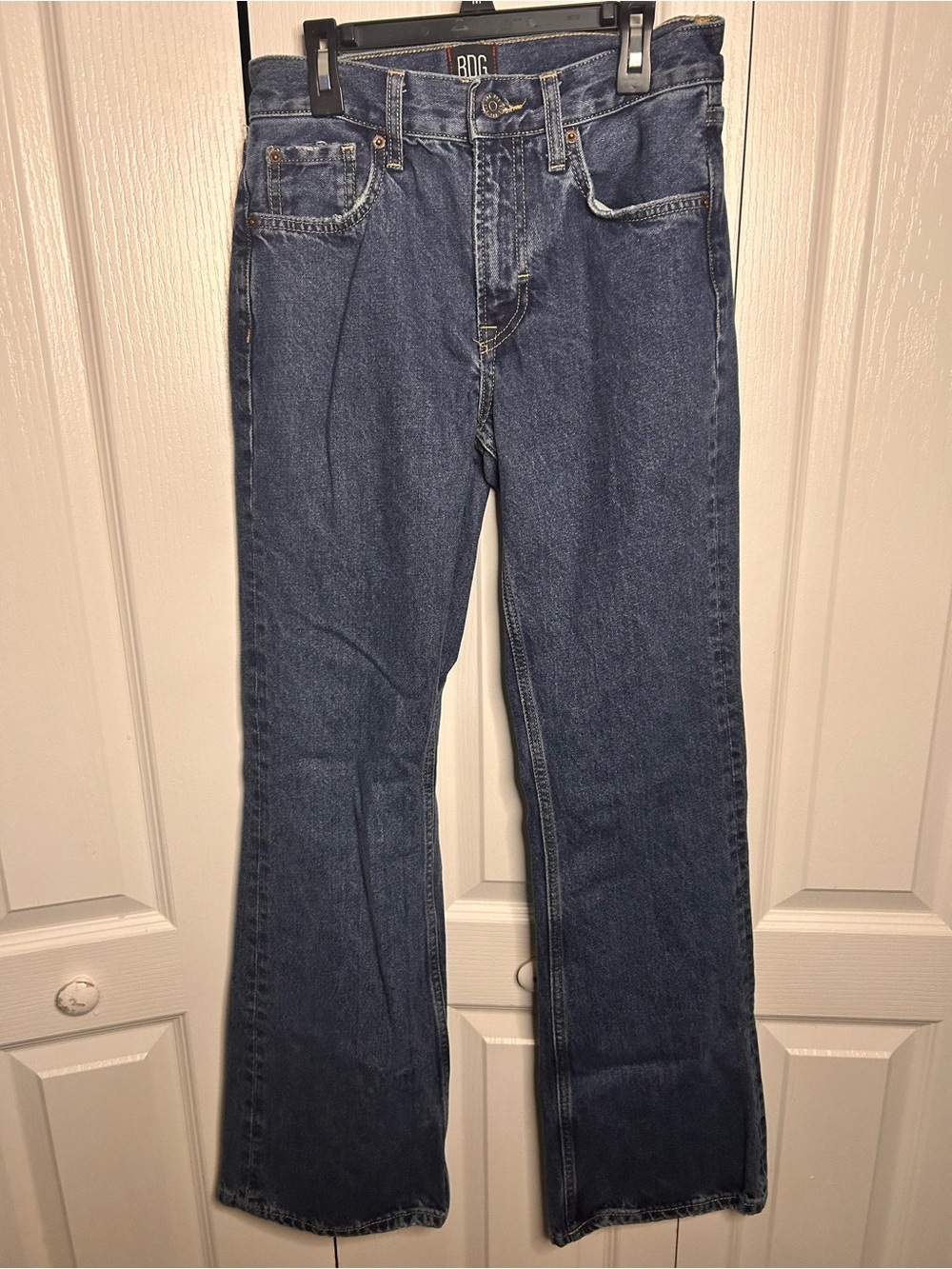 BDG Urban Outfitter Womens Size 26 Blue Denim Solid‎ Jeans High Waisted Bootcut